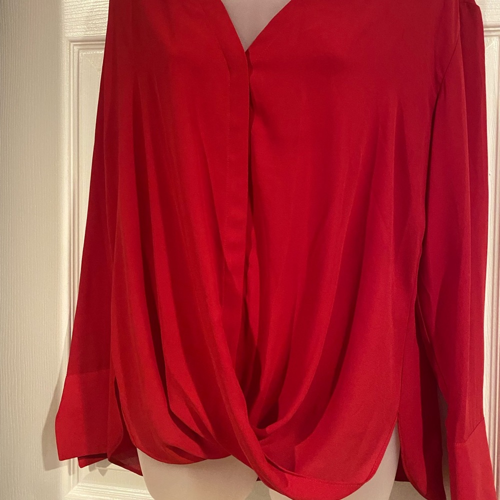 Red blouse